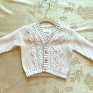 Infant Boys White Sweater